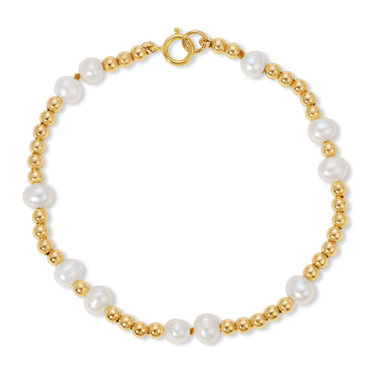 Pearl and Gold Bracelet