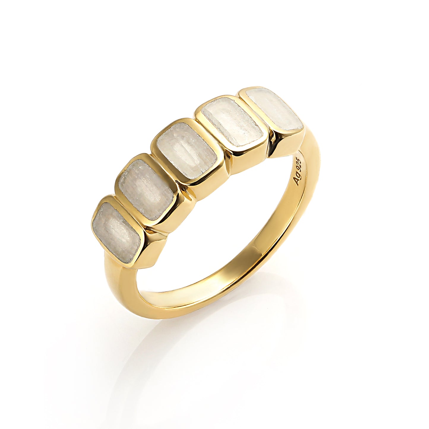 Moonstone Multi-Cushion Ring