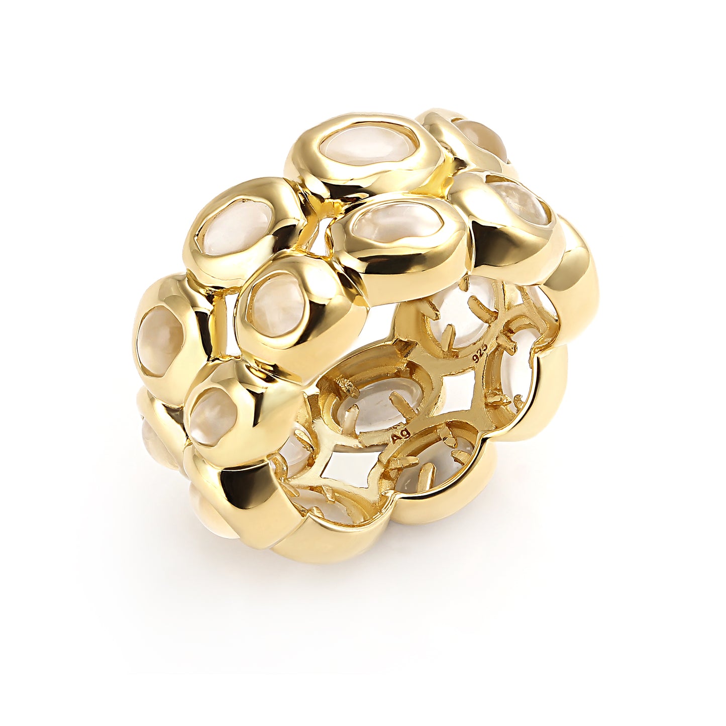 Double Moonstone Ring