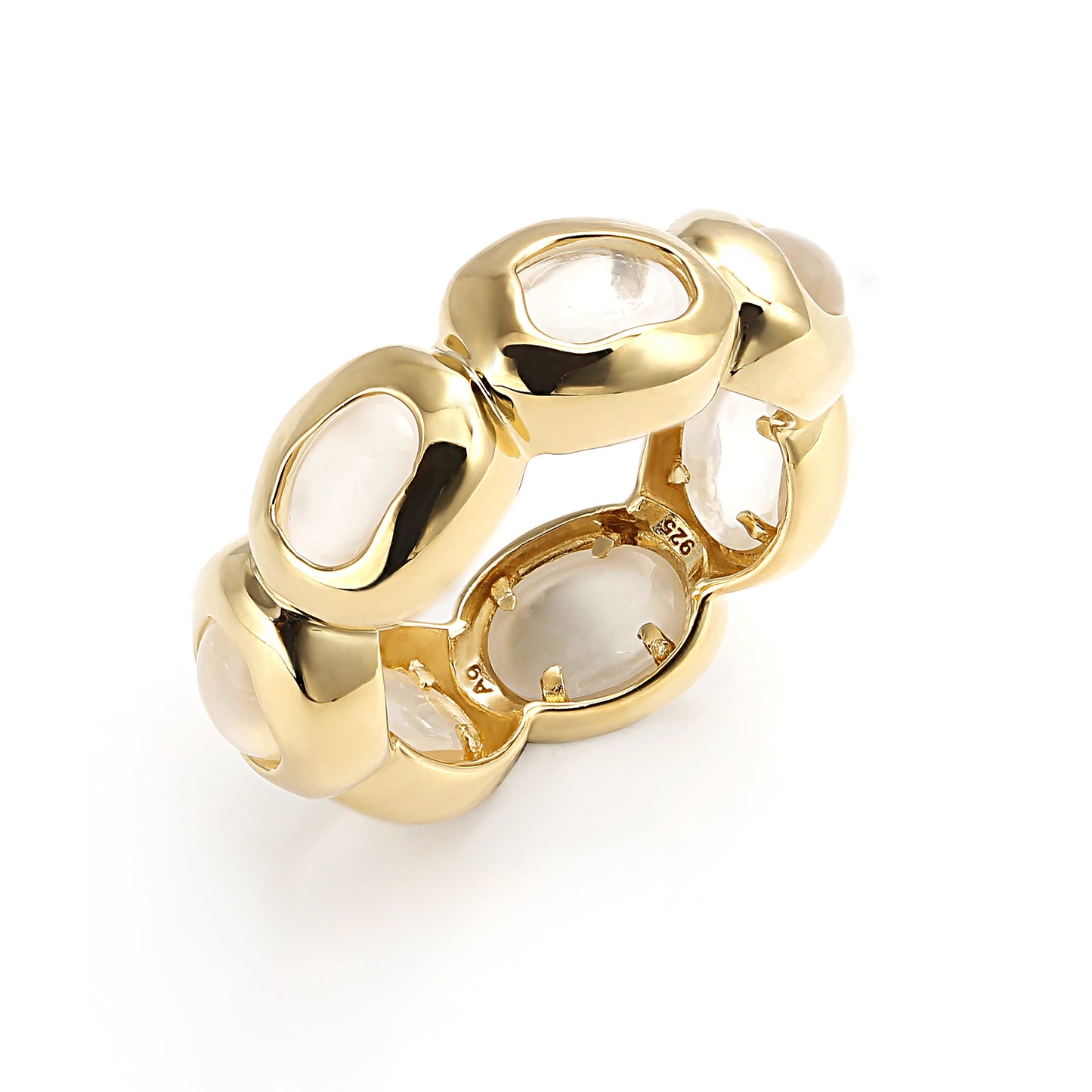 Moonstone Bubble Ring