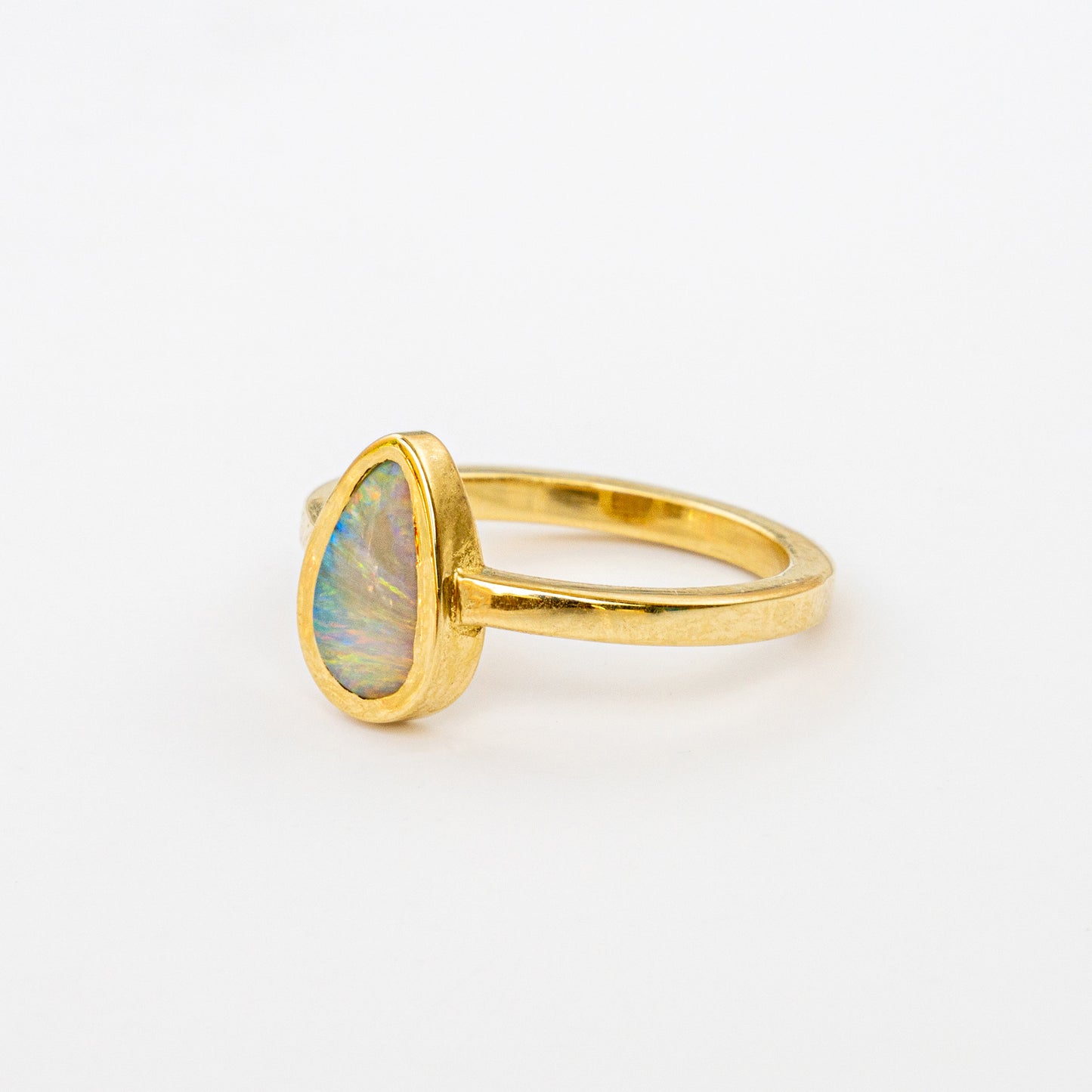 One of A Kind Pear Opal Ring