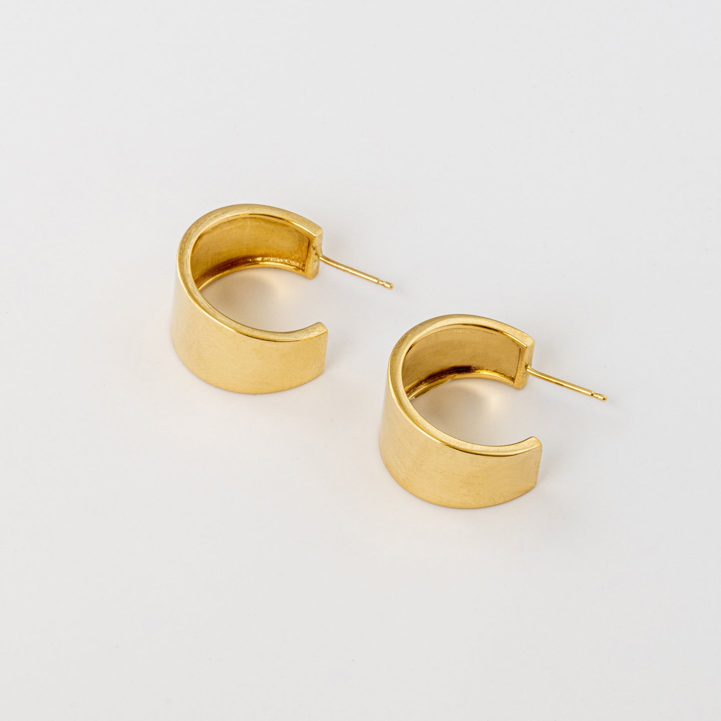 14k Solid Gold Hoops