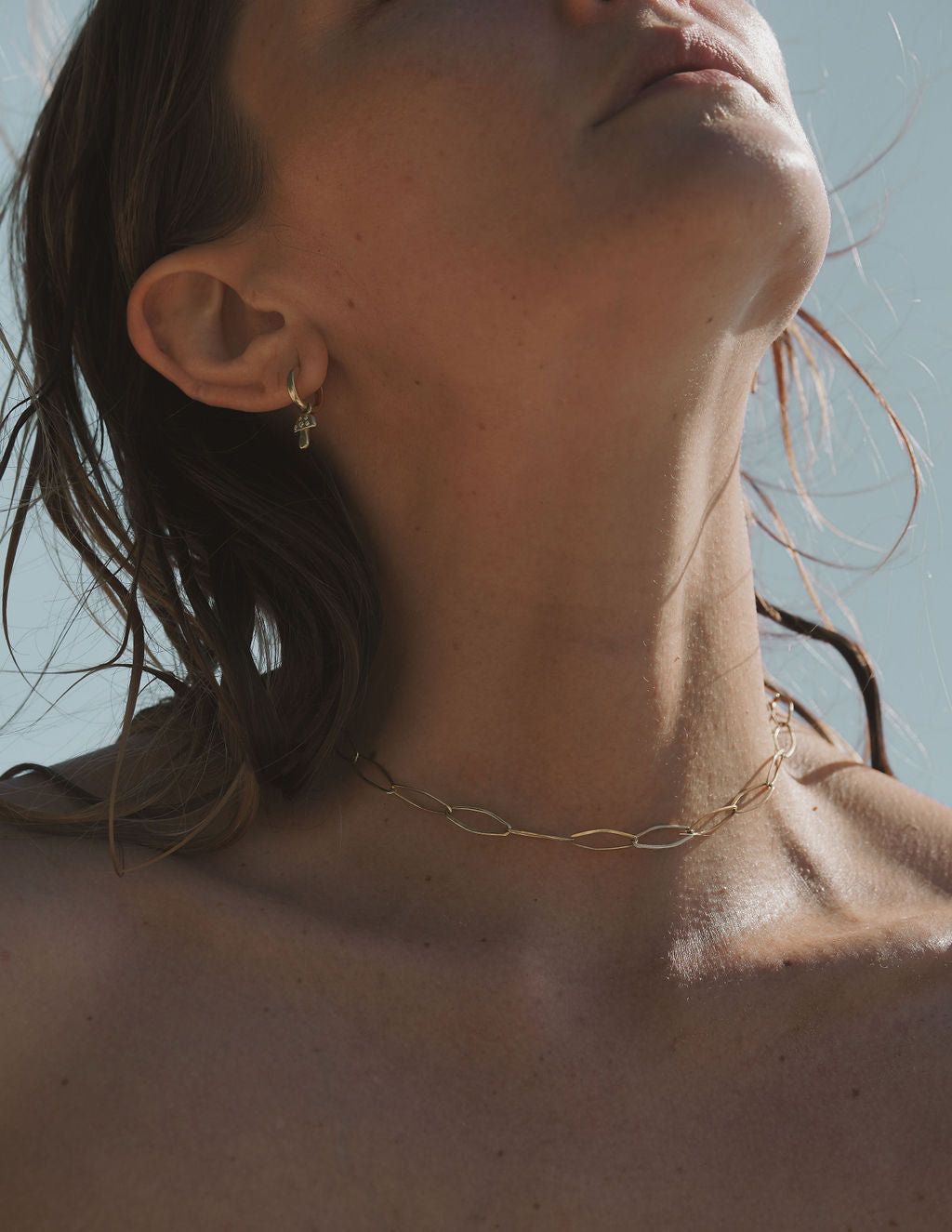 Marquise Gold Necklace