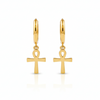 14k Ankh Hoop Earrings