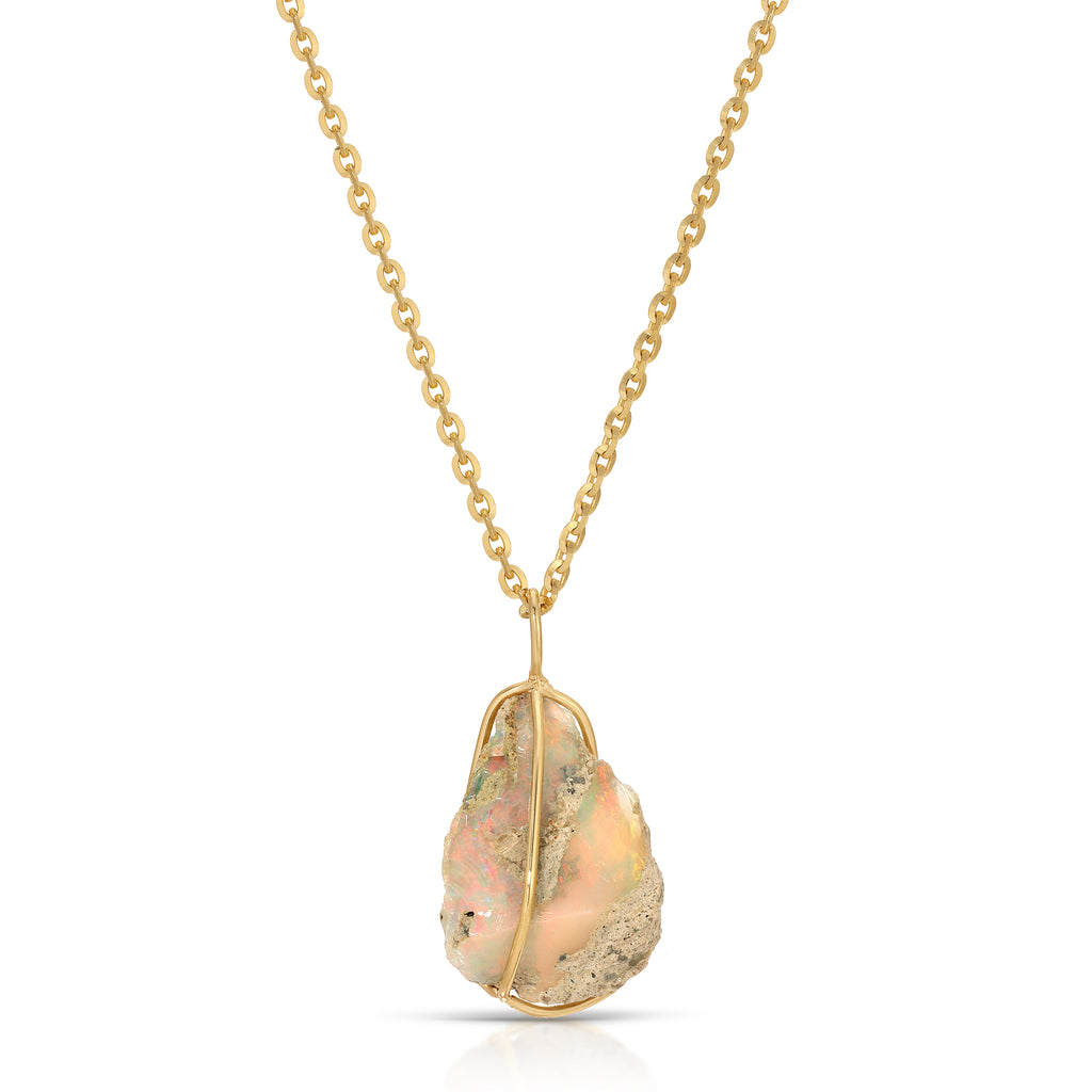 Celestial - One of a Kind Raw Opal Necklace