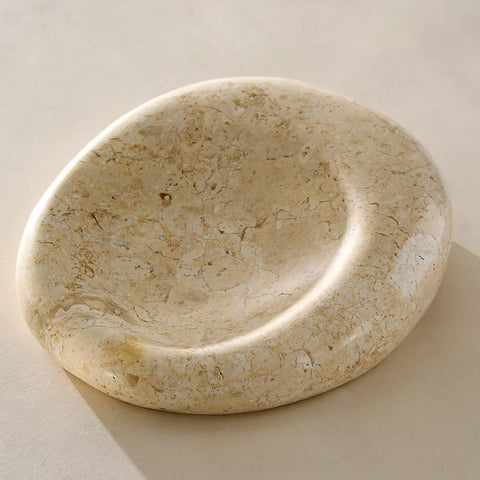 Indo Marble Crescent Dish