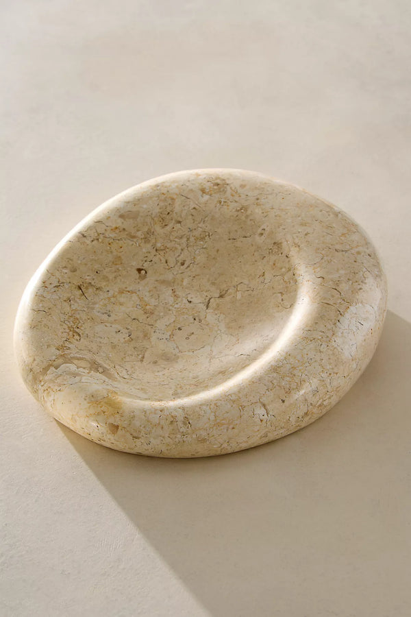 Indo Marble Crescent Dish