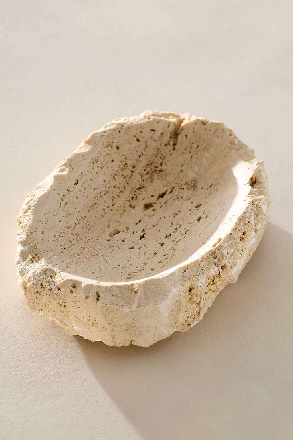 Indo Raw Travertine Dish