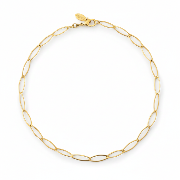 Marquise Solid Gold Necklace