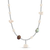 Mixed Pearl and Silver Bead Necklace