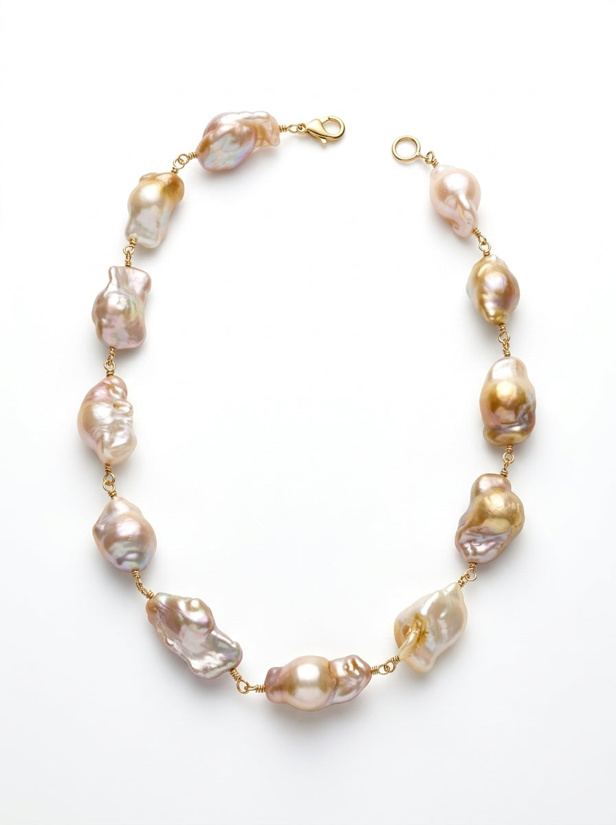 Ocean Baroque Pearl Necklace