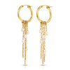 Pearl Cascade Hoop Earrings