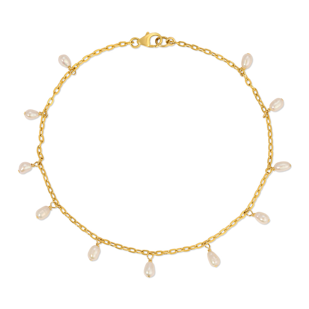 Pearl Dangle Anklet