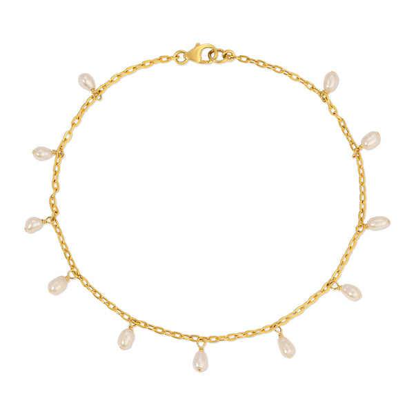 Pearl Dangle Anklet