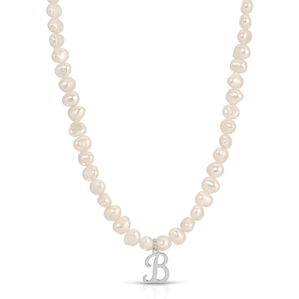 Pearl Initial Necklace