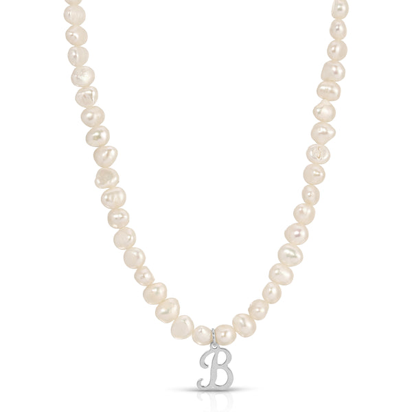 Pearl Initial Necklace