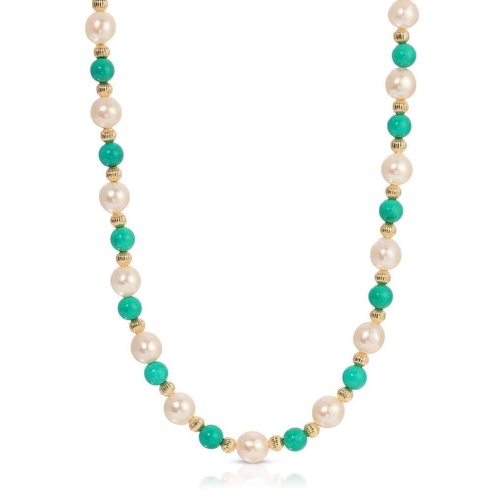 Pearl and Turquoise Necklace