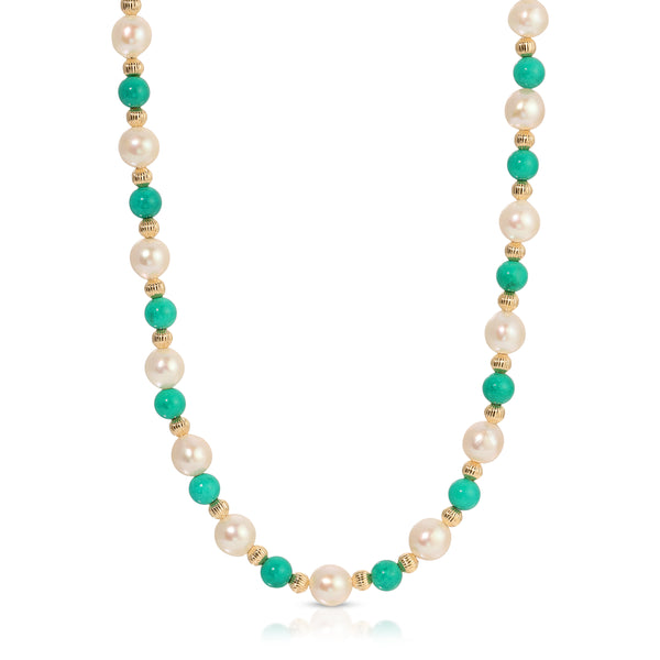 Pearl and Turquoise Necklace