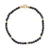 Sapphire and Gold Bead Bracelet