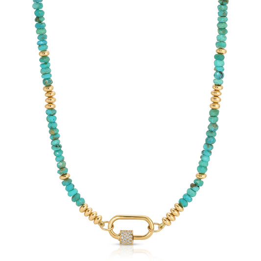 Turquoise Lock Necklace