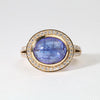 Tanzanite & Diamond Halo Ring