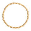 4mm Gold Bead Bracelet
