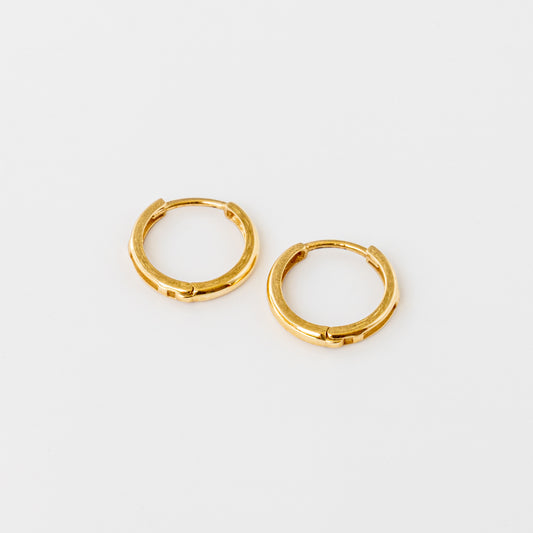14K Small Gold Hoops