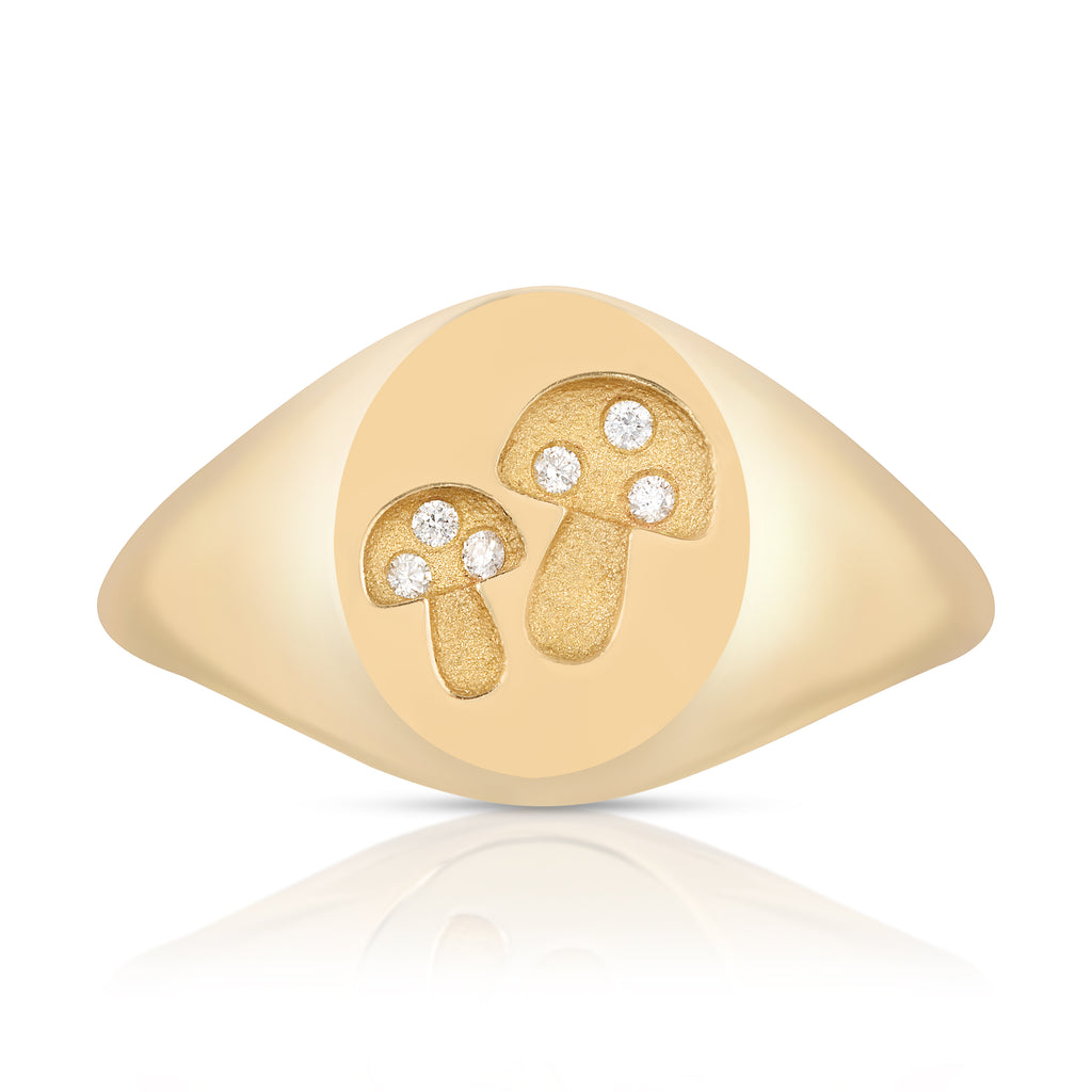 Mushroom Signet Ring