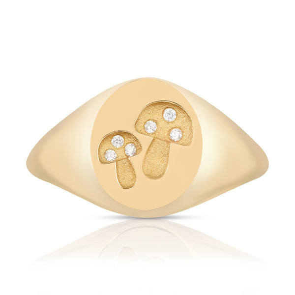 Mushroom Signet Ring